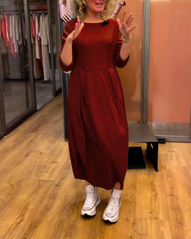 STELLA | ELEGANT DRESS WITH BELLY COVERAGE