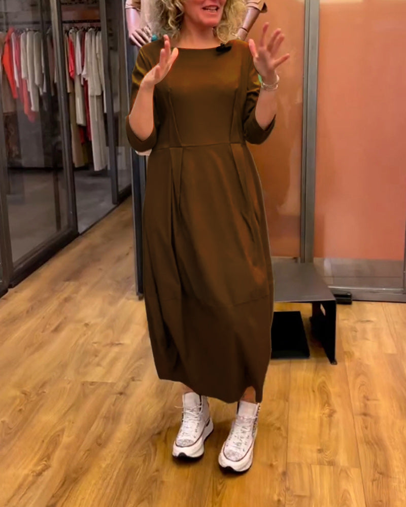 STELLA | ELEGANT DRESS WITH BELLY COVERAGE