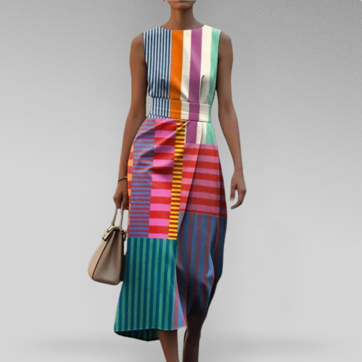 BEATRICE | ELEGANT COLOURFUL DRESS