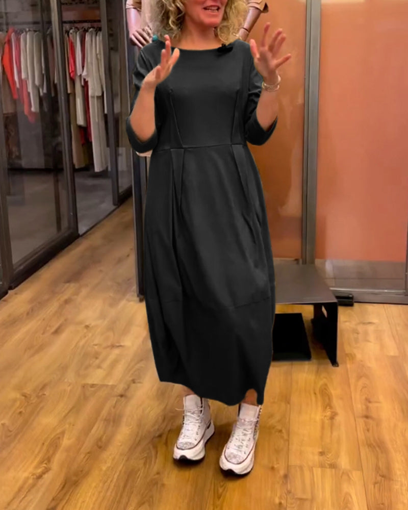 STELLA | ELEGANT DRESS WITH BELLY COVERAGE