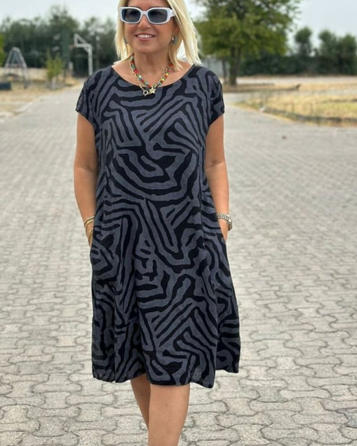 CAMILIA | ELEGANT DRESS WITH PRINT