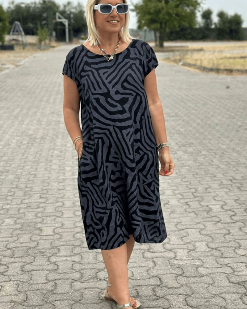 CAMILIA | ELEGANT DRESS WITH PRINT