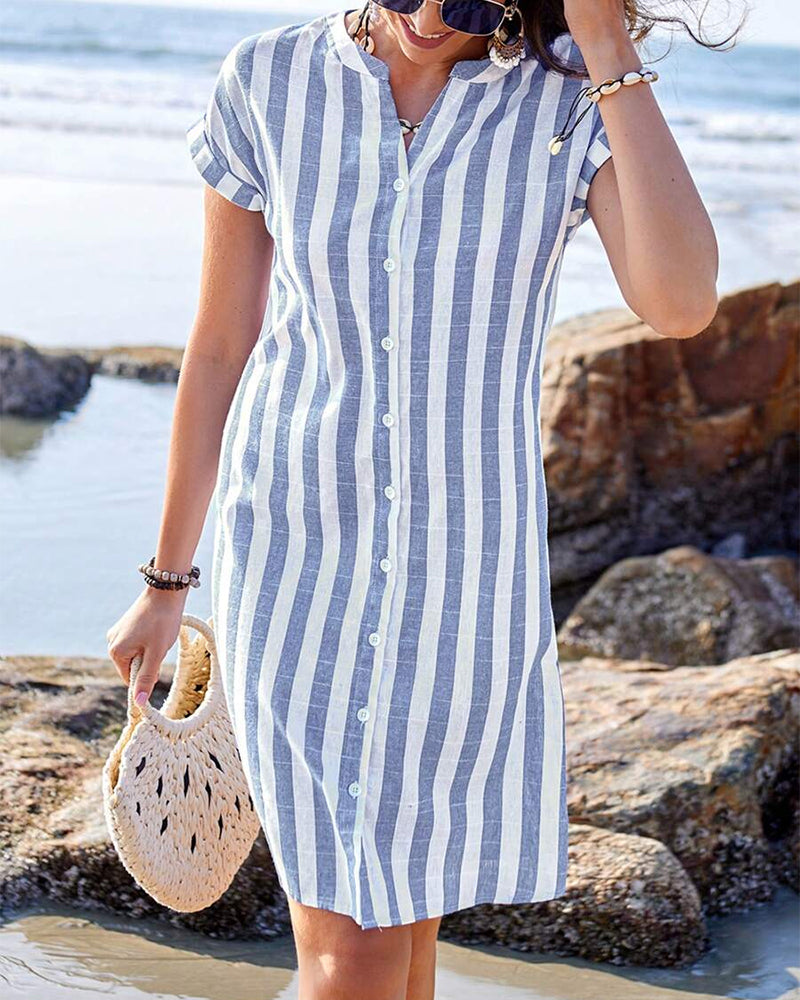 MELINA | ELEGANT STRIPED DRESS
