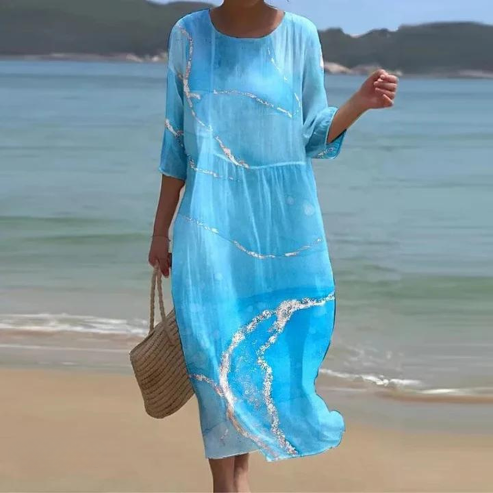 WILMA | ELEGANT DRESS WITH TUMMY COVERAGE