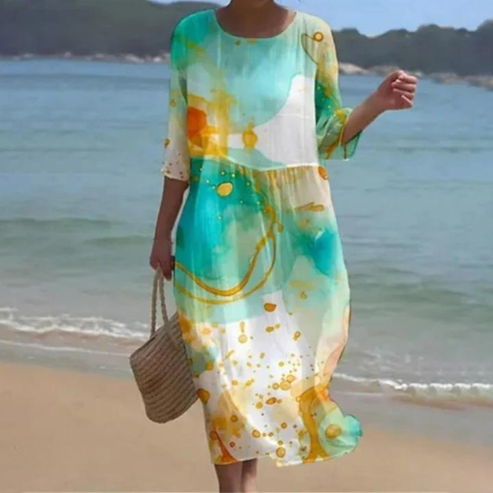 WILMA | ELEGANT DRESS WITH TUMMY COVERAGE