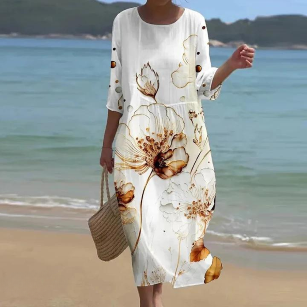 WILMA | ELEGANT DRESS WITH TUMMY COVERAGE