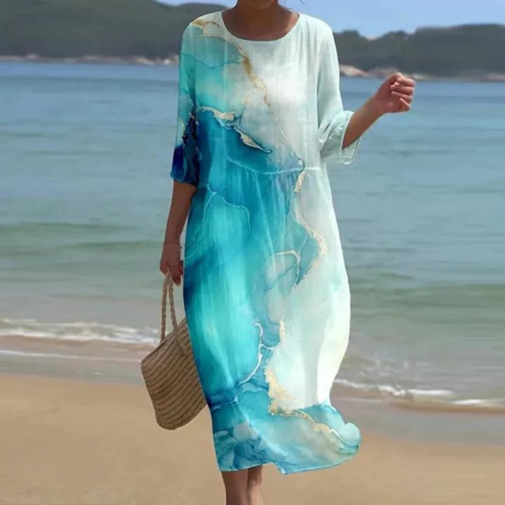 WILMA | ELEGANT DRESS WITH TUMMY COVERAGE