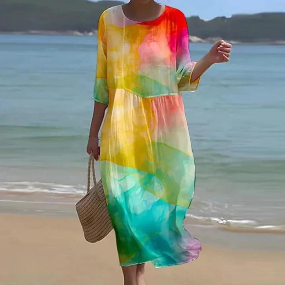 WILMA | ELEGANT DRESS WITH TUMMY COVERAGE