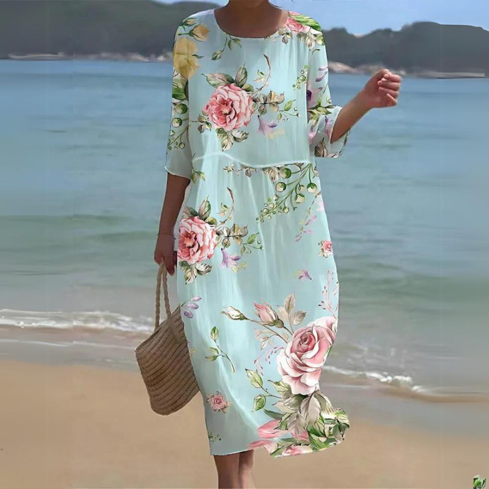 WILMA | ELEGANT DRESS WITH TUMMY COVERAGE
