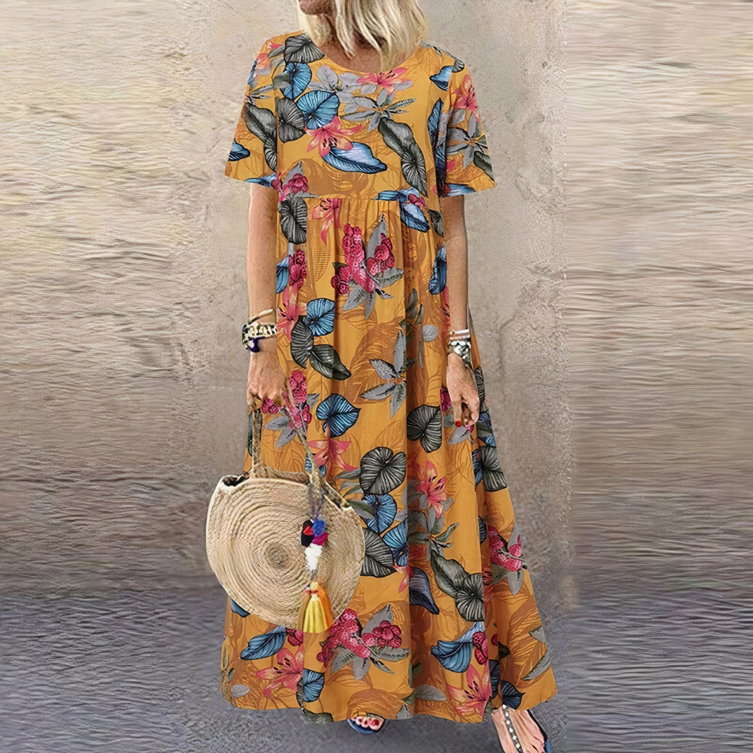 PAULINA | ELEGANT FLORAL DRESS