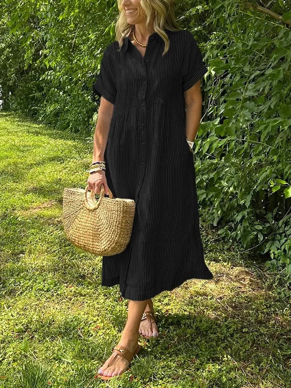 KIARA | ELEGANT STRIPED DRESS