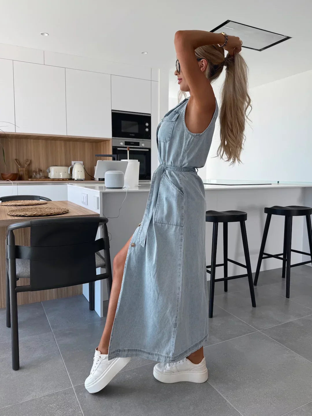 LOLA | MAXI DENIM DRESS