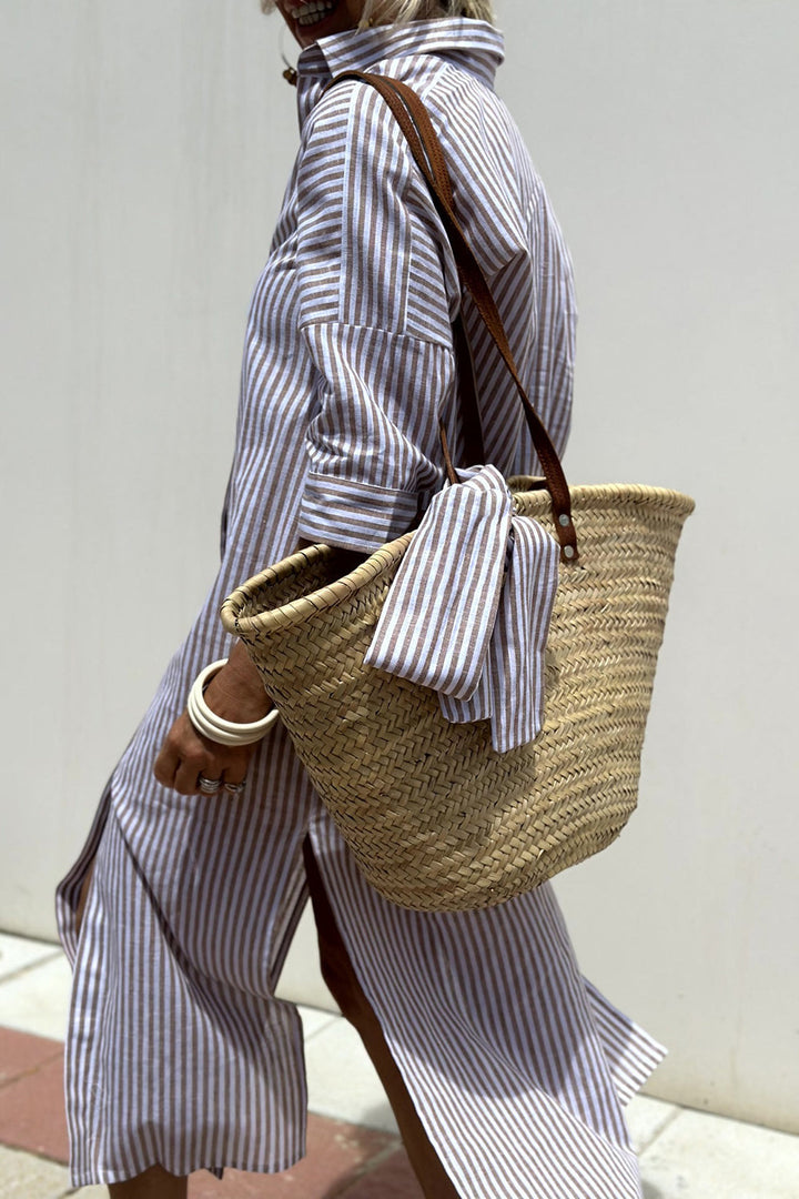 GAYLE | ELEGANT STRIPED DRESS