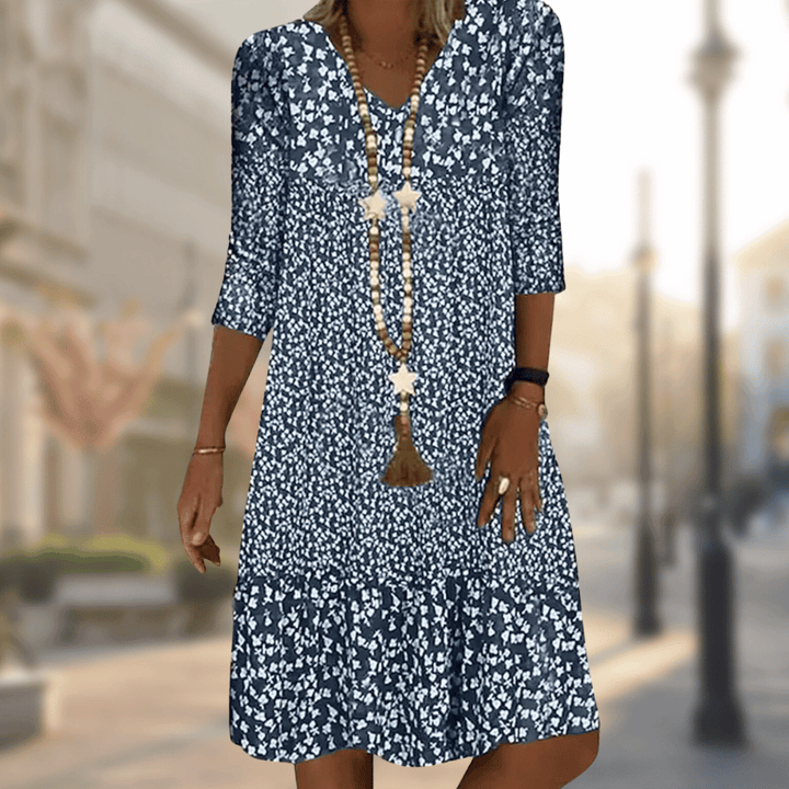 JEMY | ELEGANT DRESS WITH PRINT
