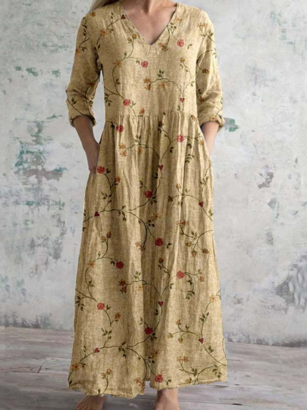 CELESTINE | MAXI DRESS WITH PRINT