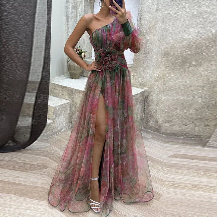 MISSANDRA | FLOWY MULTICOLOUR DRESS