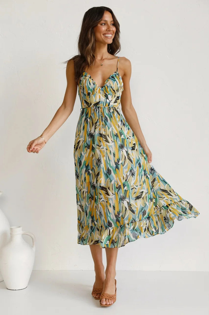 MIRANDA | ELEGANT COLOURFUL DRESS