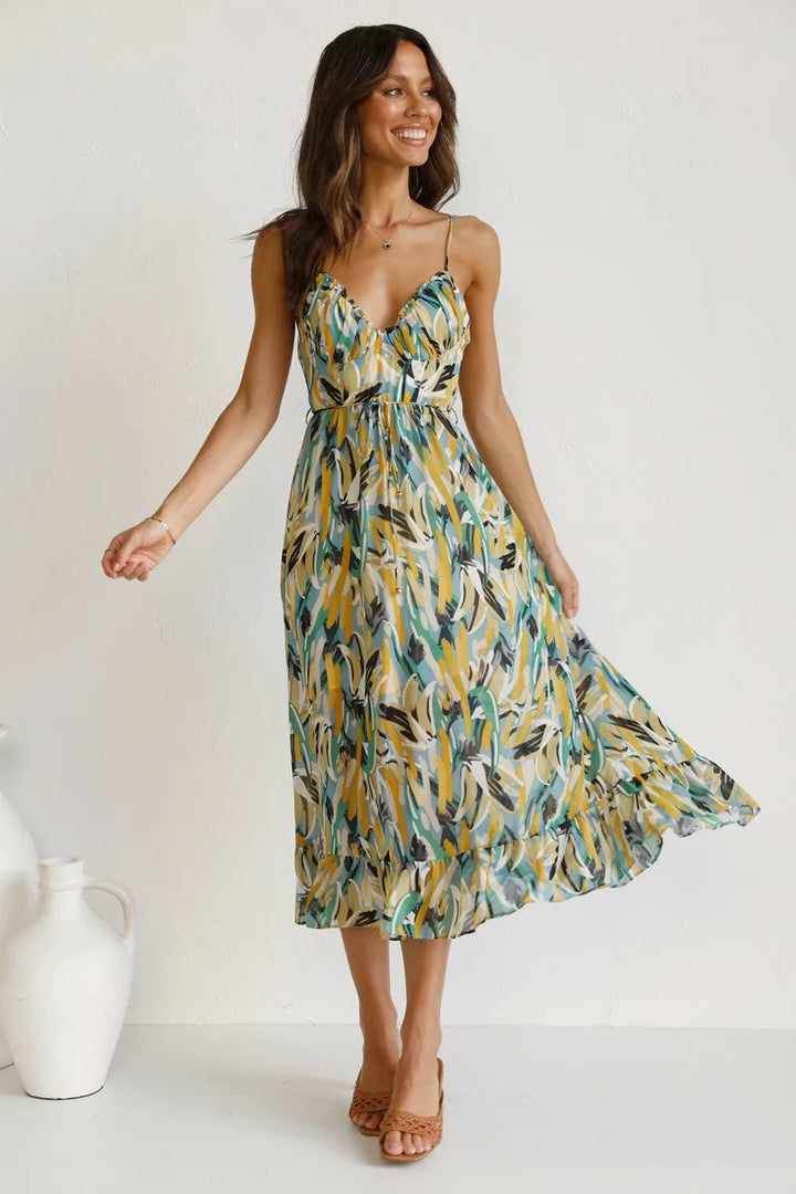 MIRANDA | ELEGANT COLOURFUL DRESS