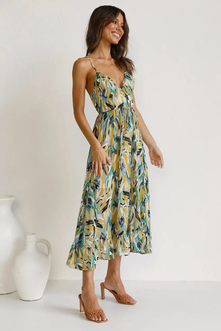 MIRANDA | ELEGANT COLOURFUL DRESS