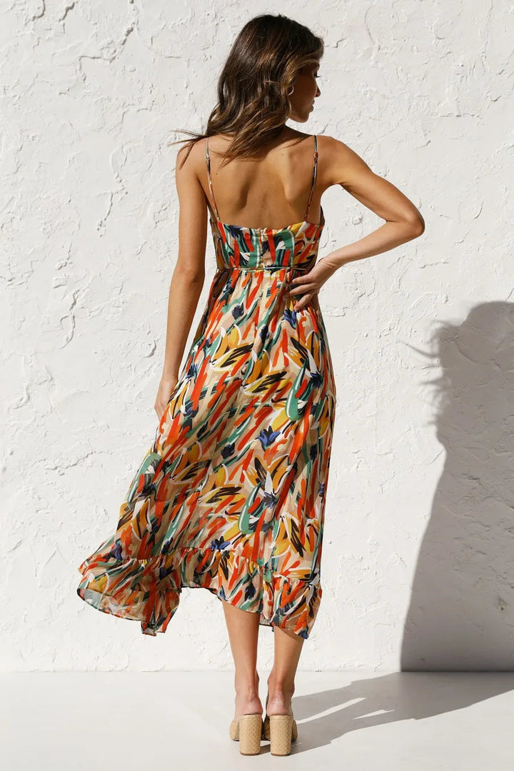 MIRANDA | ELEGANT COLOURFUL DRESS