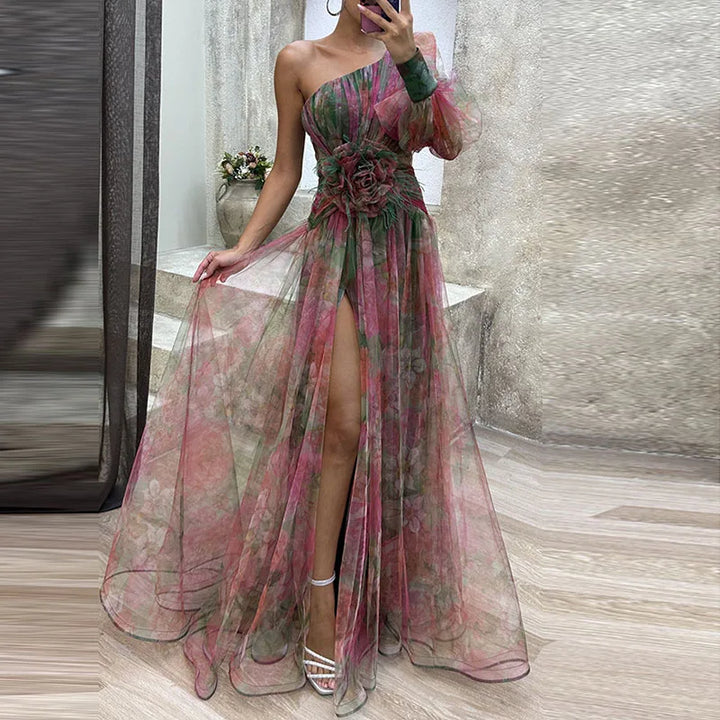 MISSANDRA | FLOWY MULTICOLOUR DRESS