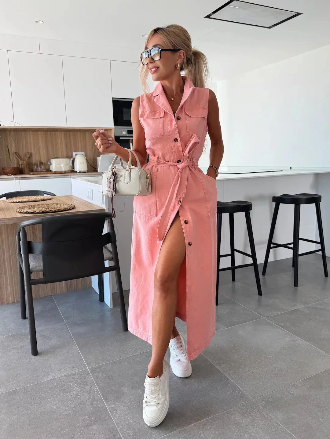 LOLA | MAXI DENIM DRESS