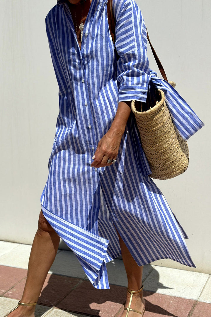 GAYLE | ELEGANT STRIPED DRESS