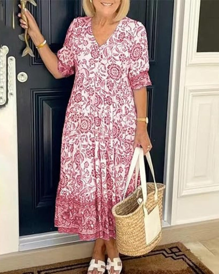 CASSIE | ELEGANT AND AIRY FLORAL DRESS