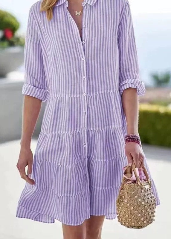 CARINA | ELEGANT STRIPED DRESS