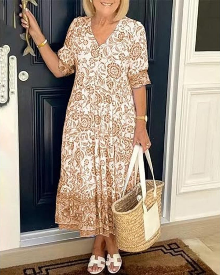 CASSIE | ELEGANT AND AIRY FLORAL DRESS