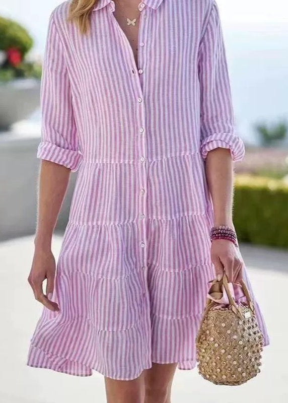 CARINA | ELEGANT STRIPED DRESS