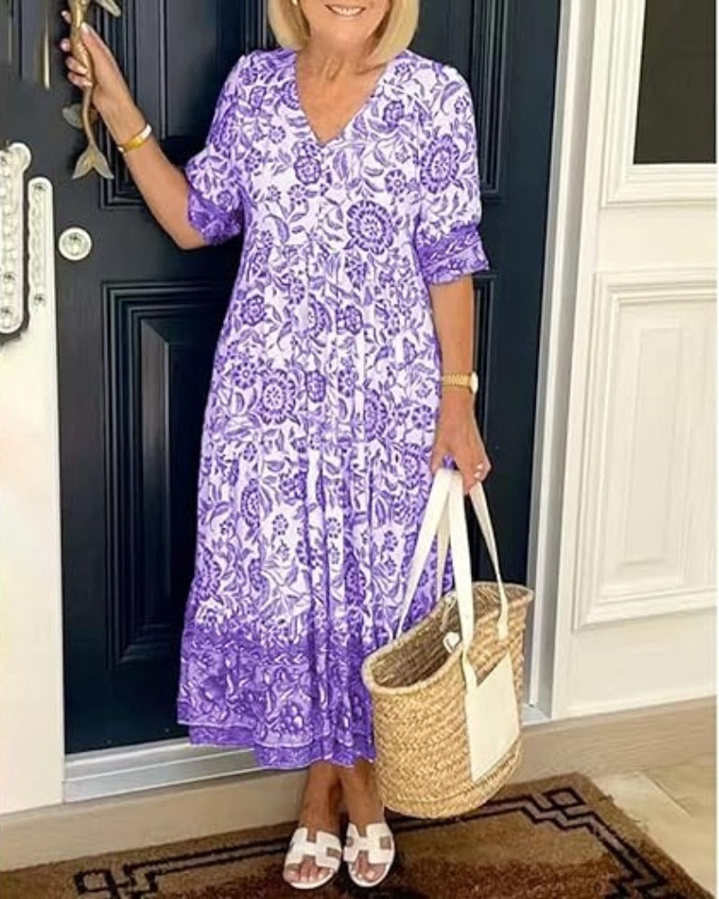 CASSIE | ELEGANT AND AIRY FLORAL DRESS