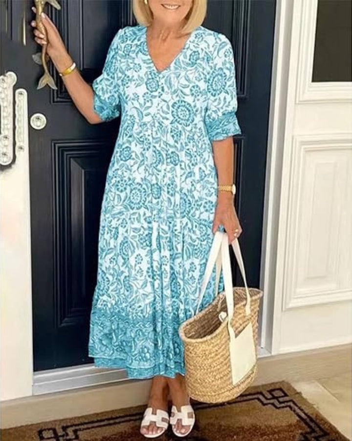 CASSIE | ELEGANT AND AIRY FLORAL DRESS