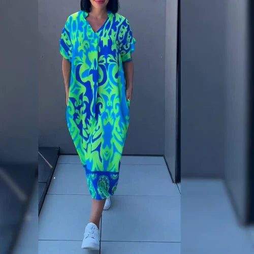 XANDRA | ELEGANT DRESS WITH PRINT
