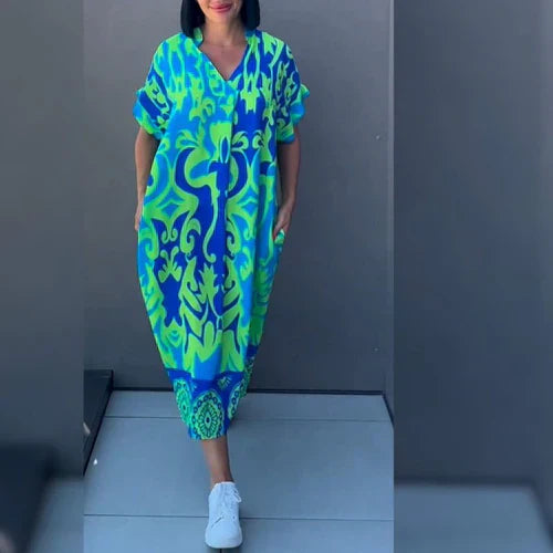 XANDRA | ELEGANT DRESS WITH PRINT