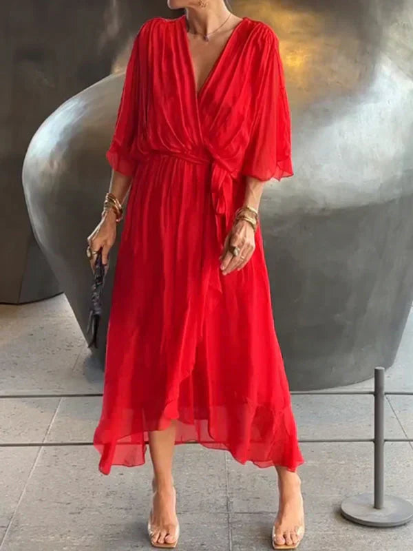 DARIA | ELEGANT DRESS WITH V-NECK