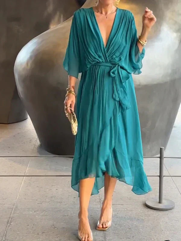 DARIA | ELEGANT DRESS WITH V-NECK