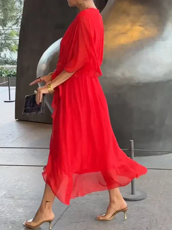 DARIA | ELEGANT DRESS WITH V-NECK
